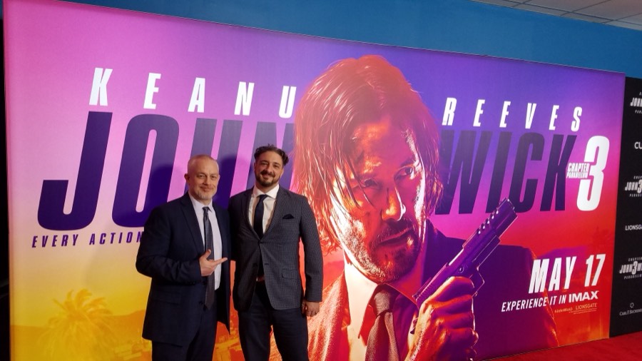 At the John Wick 3 premiere
